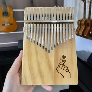 Kalimba nguyên khối 17 phím 5 kiểu hoạ tiết