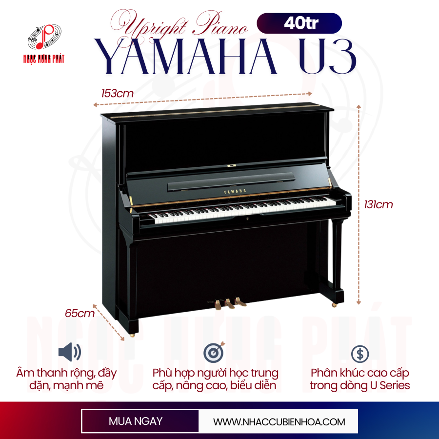 Piano cơ Yamaha U3