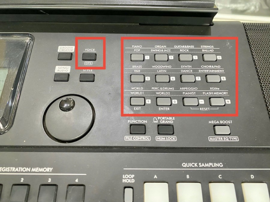 Hướng dẫn sử dụng đàn organ - chỉnh tiếng